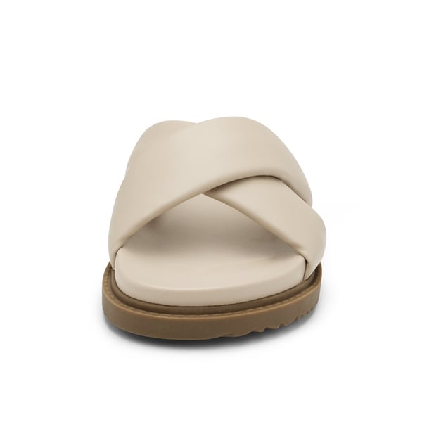 White criss cross sandals shop